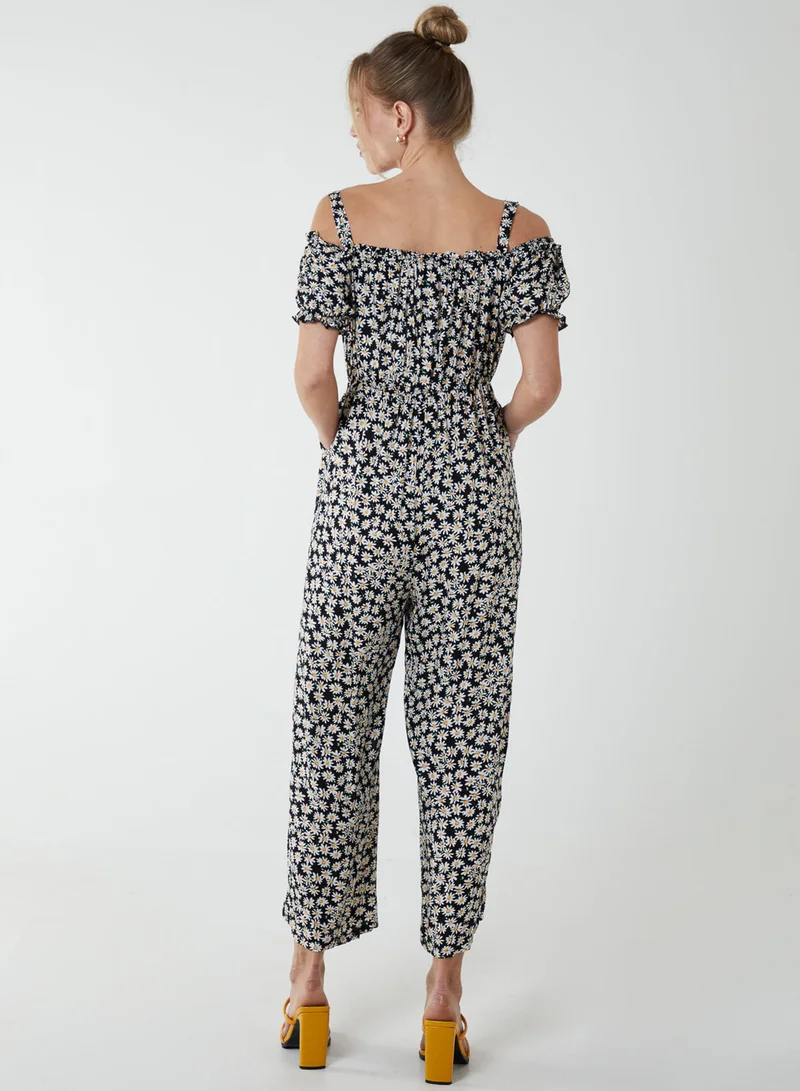 Blue Vanilla Cami Strap Bardot Daisy Jumpsuit